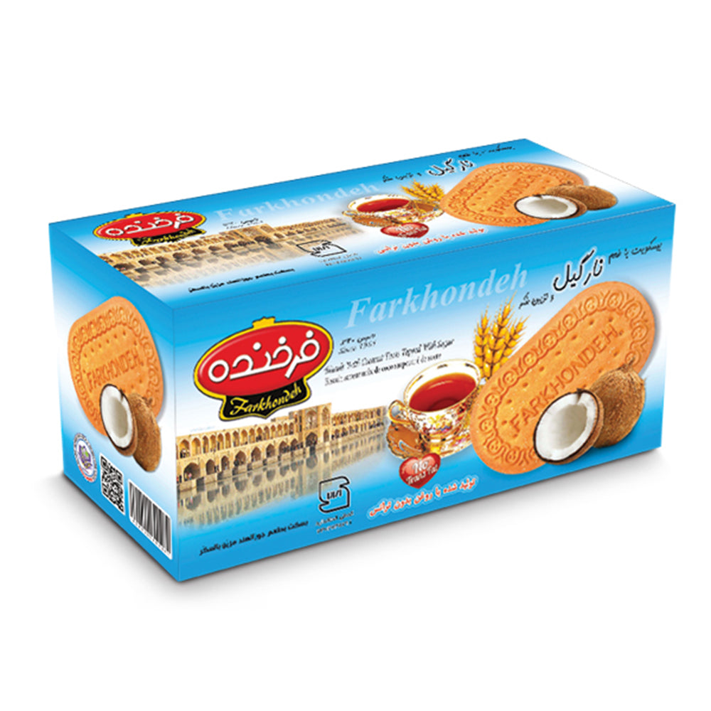 Packaging of Farkhondeh Biscuit Coconut