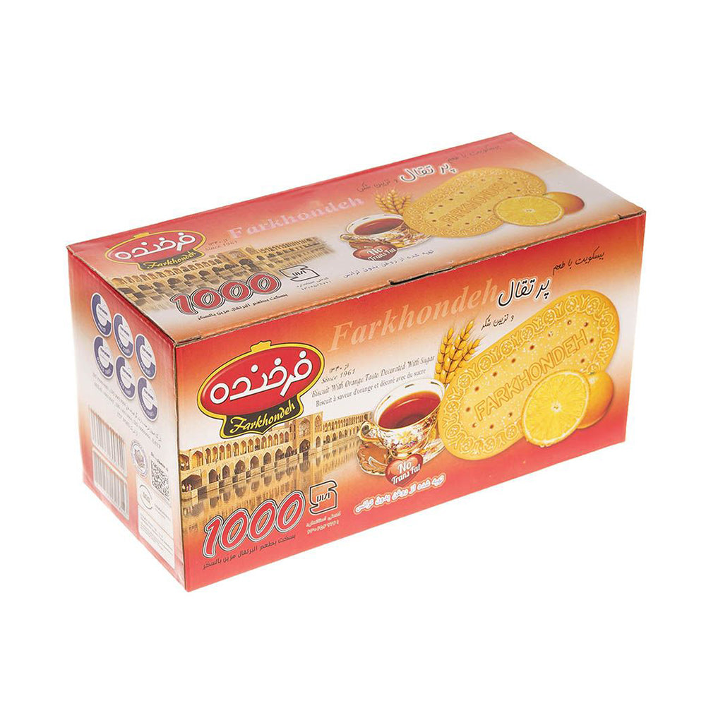 Packaging of Farkhondeh Biscuit Orange